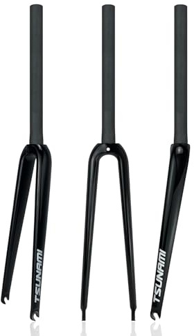 700C Cyklar Med Fast Växel Styv Gaffel Kolfiber Fälgbroms Framgaffel 1-1/8'' Rak Rör Snabbkoppling 9x100mm Bancykel Hård Gaffel