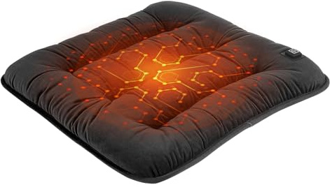 Kwak's Cuscino riscaldato per sedile da stadio, 3 impostazioni di calore, batteria USB ricaricabile senza fili, cuscinetto riscaldante portatile per campeggio e pesca all'aperto (Power Bank non