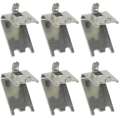Angoily 6pcs Refrigerator Shelf Clips Support Hooks Freezer Cooler Brackets Replacement Clips Easy Installation Fridge Shelf Accessories for Household Use