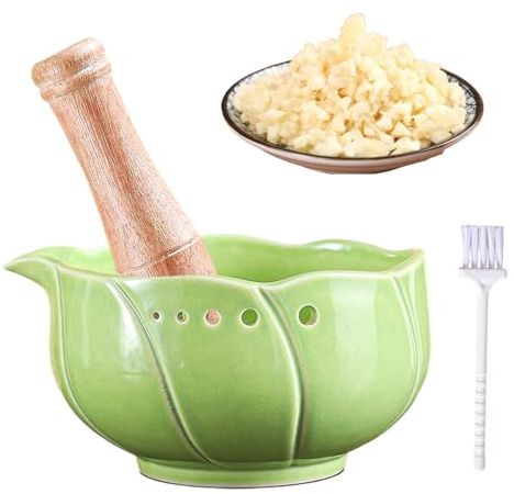 Tazón Rallador De Ajo - Tazón Rallador De Cerámica, Platos Para Moler Queso, Utensilios De Rallar De Cocina Manuales Para Cocineros Caseros Entusiastas De La Cocina Mujeres Salsas De Comida Diaria Ado