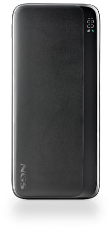 NGS Quiz 10 - Batería Externa Portátil de Carga Rápida de 22,5W para, Tables, Smarphones, Relojes Inteligentes, Pantalla LED, 236gr