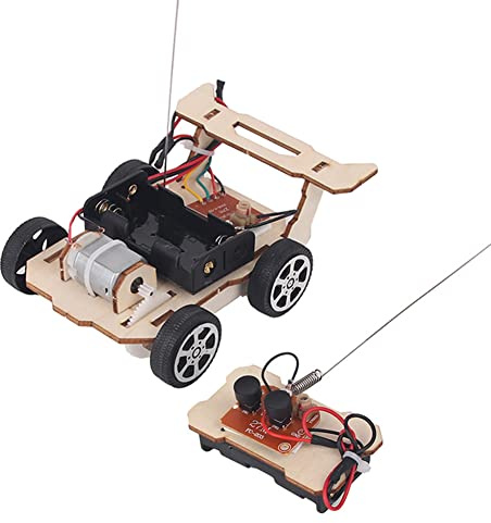 ZoraYorce DIY experiment teknik byggsats för barn från 6 7 8 9 10, vetenskap barnleksaker, barn elektronik bygglåda RC leksak, gör-det-själv experimentlåda för pojkar flickor, fyrhjulsdrift