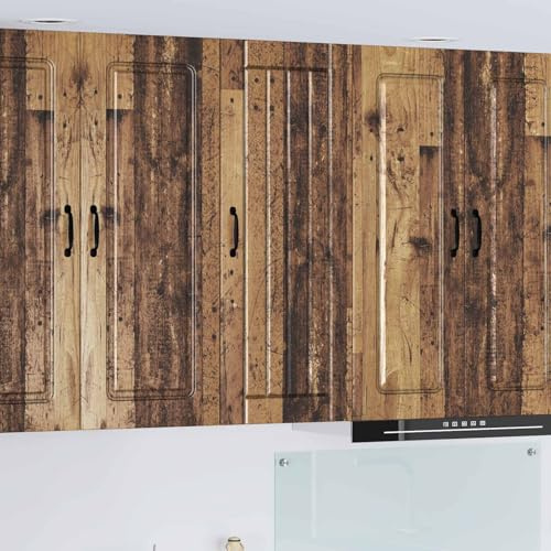 Keeushr Armadietto da cucina in legno antico con ante scorrevoli in legno per utensili da cucina, 40 x 31 x 100 cm, design minimalista