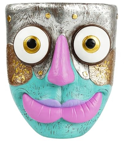 Macetero Facial - Jarrón Macetero Facial - Decoración De Pared Fcial, Maceta Decorativa | Soporte Moderno Para Colgar Flores En La Pared, Exhibición De Jardinería Para Interiores Y Exteriores, Macete