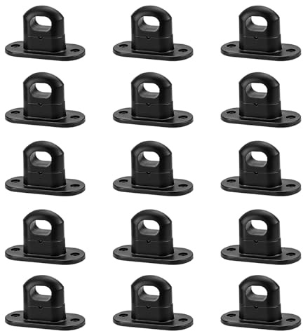 15 Stück Drehverschluss für Ovalösen, Planendrehverschluss Kunststoff Ovalösen 42x22mm Grau Drehverschluss für Rundösen Plane zur Anhänger Plane Boot LKW