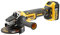 DEWALT DCG405P2 Cordless XR Brushless Angle Grinder, 18 V, Yellow/Black, 125 mm