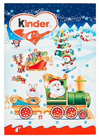 Kinder Mini calendrier de l'Avent Père Noël 135 g (lot de 2)