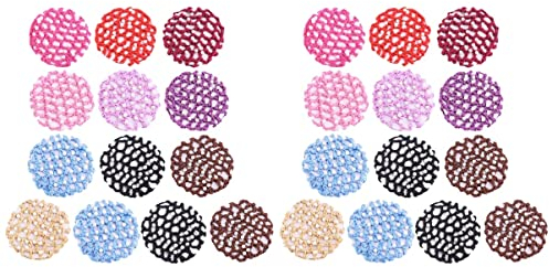 FOMIYES 2 Sets Haarknoten-abdecknetz Elastische Kordel Dutt-netz-sets Für Tänzer Skater Geeignet Für Tanzschulen Hotels Und Den Täglichen Gebrauch 13 Stück * 2
