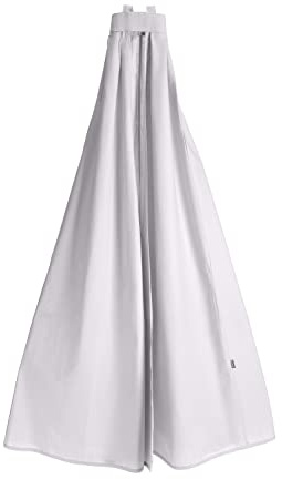 Memola® Betthimmel Vorhang für die Babywiege, Schaukel - 156 cm, Baldachin aus 100% Baumwolle in Hellgrau