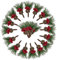 Ashuxxn 20 ramas de abeto artificiales, ramas de bayas, bayas de Navidad, ramas de abeto artificiales con bayas y piñas, juego de decoración navideña para decoración de árbol de Navidad, bodas