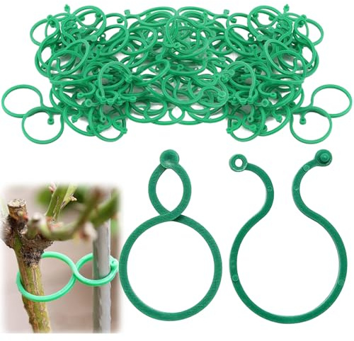 VPB 200 pièces Clips de Support de Plante de Vigne de Jardin Clips de Fixation de Tomate Clips de Plante en Plastique grimpants réutilisables pour Plantes grimpantes de légumes de Vigne de Jardin