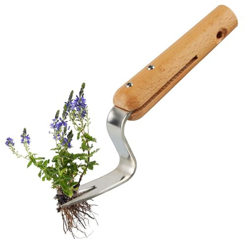 panemy Estirpatore Erbacce da Giardino, Strumento Manuale per Erbacce, Sarchiatrice Manuale, Sarchiatore in Acciaio Inox, Attrezzi da Giardino per Rimozione,Piantare,Scavare,Allentare Terreno (Z)