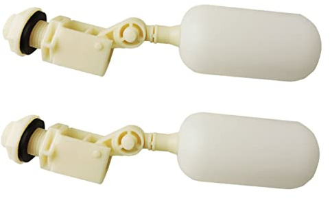 Toyvian Automatic Water Level Controller Float Valve with Smooth and Polished Edges Plastic 2pcs for Water Trough Drinking Bowl Accessory for Sheep and Pig