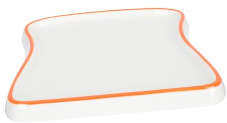 SMASOLO Plato de con Diseño de Tostada para Desayuno y Aperitivos Bandeja Decorativa Resistente y para Uso Diario el Hogar