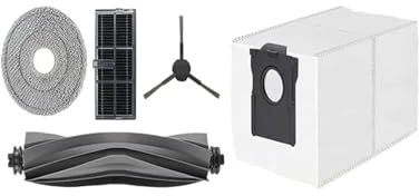 Compatible con AEB1 16 piezas Compatible con Dreame Mova E30 Ultra Robot Aspirador Cepillo lateral principal Filtro HEPA Mopa Almohadilla Bolsas de polvo Kit de accesorios de repuesto