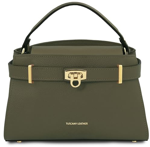 Tuscany Leather Maisy - Borsa a Mano in Pelle - Misura Media TL142455 (Verde Foresta)