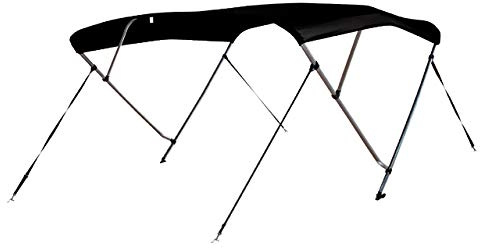 Talamex Bootsverdeck Sonnenverdeck Sonnensegel Bimini-Top Länge 183 cm (Breite 200 bis 215 cm/Höhe 117 cm)