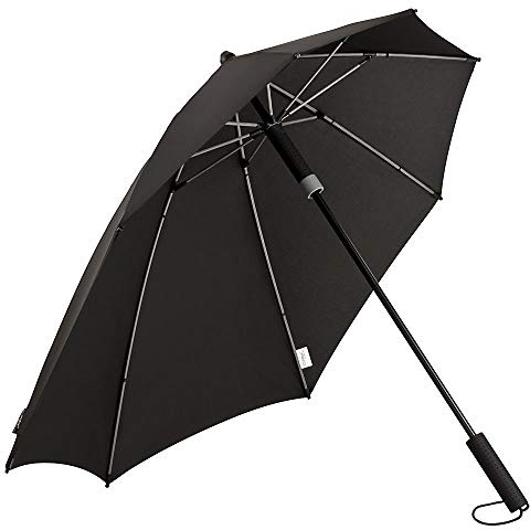 VON LILIENFELD Regenschirm Sturmschirm Stylisch Fiberglas Stabil Alex grau