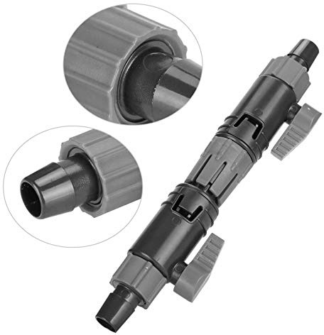 Pssopp Aquarium Schnellverschluss Aquarium Ventil Schnellkupplung Aquarium Wasserregelventil Doppelhahnanschluss Schnellverschluss Aquariumanschluss Kunststoff Aquariumanschluss(K-16 / 22mm)