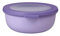 Mepal - Multi Bowl Cirqula Round - Contenitori Plastica con Coperchio - Adatto come contenitore ermetico per Frigo, microonde, Congelatore e piatti da portata - Ciotole Cucina - 750 ml - Nordic Lilac