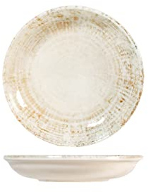 H&H eris Set 6 Piatti fondi in porcellana, 21cm