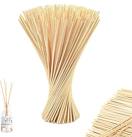 100 Stück Rattan Reed Diffuser Sticks Natürlicher Fasern Diffusor Stöcke | Raumduft Stäbchen Duftstäbchen für Ätherisches Öl Aroma Aromatherapie