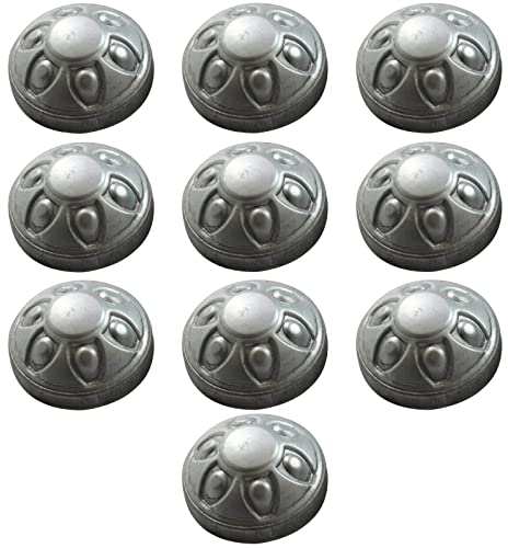 MFFIRE 10 Stüc Pfostenkappe, Runde Metallpfosten Für Zäune Holzpfosten Von Decks Oder Korridoren,60mm