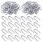 Swpeet 200pcs 5/6 - 0.14 × 1.18 clous de fil d'acier, clôtures enroulées de fil de béton, clous de clôture, clous en U de clôture, barbelés et clôtures tressées