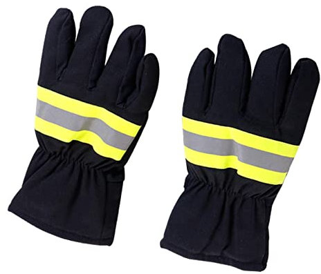 Arbeitshandschuhe, Rettungs-Arbeitshandschuh mit reflektierendem, multifunktionale hitzebeständige Feuerbekämpfungshandschuhe, Schutzhandschuhe