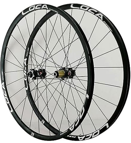 ZECHAO 26/27,5/29 Zoll MTB Laufradsatz,24 Loch Fahrradnabe Steckachsen Endkappe Scheibenbremse Mountainbike Räder Aus Aluminiumlegierung 1,25-2,5 Zoll Reifen Wheelset (Color : Silver, Size : 29inch