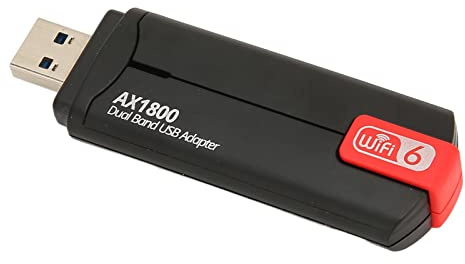 Yctze AX1800 Adaptateur WiFi USB 1800 Mbps Adaptateur Réseau WiFi 6 Gigabit avec Double Bande 2,4 G 573,5 Mbps 5G 1201 Mbps Carte Réseau USB 3.0 Technologie MU MIMO Réseau Gigabit