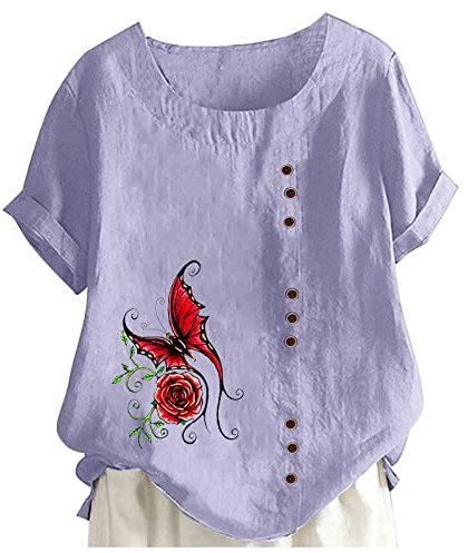 NNGOTD Blouses for Women UK Plus Size Women Crop Top Sexy Racerback Vest Tops Ribbed Sleeveless Cropped Tank Tops Going Out Top Summer Fish Net Tops for Women UK Blouse (Purple, XXL)