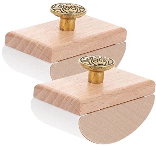 CAXUSD 2stücke Tintenlöscher Aus Holz Zum Schnellen Trocknen Für Büro Und Schule Arc-design -löscher Für Schüler Leicht Und Tragbar Tintenabsorptionswerkzeuge Für Schreibtisch Und
