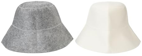 2 cappelli da sauna in feltro, cappello da bagno, cappello da vaporario, assorbente, per bagno, sauna, per capelli, per uomo e donna