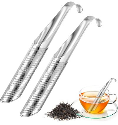 KGDUYC 2 Piezas Infusor Te,colador de,filtro se,Infusor de té de acero inoxidable 304,Infusores de Té Colador de Té de Malla Fina para Té Suelto Especias Hierbas