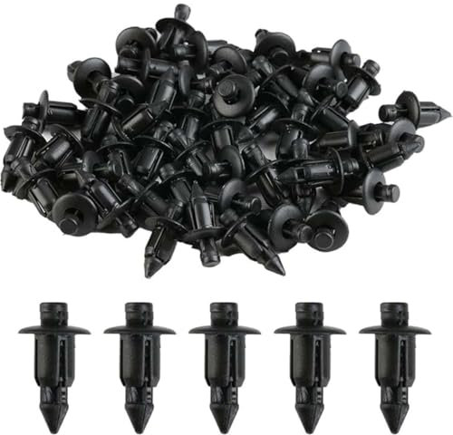 UYVPAER 50 Pezzi Rivetto In Plastica Bicicletta Carena Trim Pannello Di Fissaggio Morsetti Per Yamaha Suzuki Kawasaki