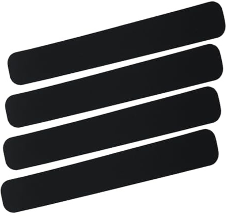 BESPORTBLE 4 Stück Schwarze Silikon Fahrradrahmen Schutzhülle Wasserfest und Flexibel für Mountainbike und Rennrad Kettenstrebenschutz Aufkleber
