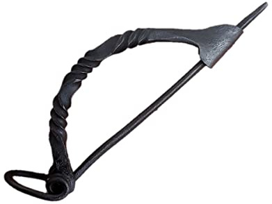 Mittelalter Brosche | Schmiedeeisen | Handgefertigte Wikinger Fibel LARP | Kleidernadel Gewandnadel Schließe| HFRC20