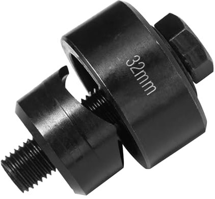 Perforatrice en Métal Diamètre 32 mm Hexagonale Emporte-Pièce pour Évier Inox Ouvre-Trous Perforateur de Trous en Tôle de Acier pour évier, Plaque en Acier, Inoxydable, Métal