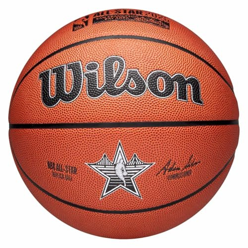 Wilson 2025 NBA All Star Replica Ball WZ2022601XB, Unisex basketballs, Orange, 7 EU