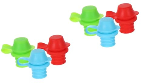 IMIKEYA 2sets 3pcs Silicone Bottle Caps Leak Spouts for Comfortable and Safe Water Adapters Bright Colors 3pcs*2