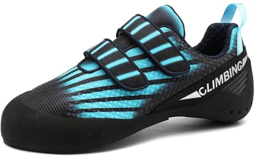 PENXZT Chaussures d'escalade pour Hommes, Baskets légères et Respirantes, Professionnelles, pour l'escalade intermédiaire en intérieur et en extérieur,F,42 EU