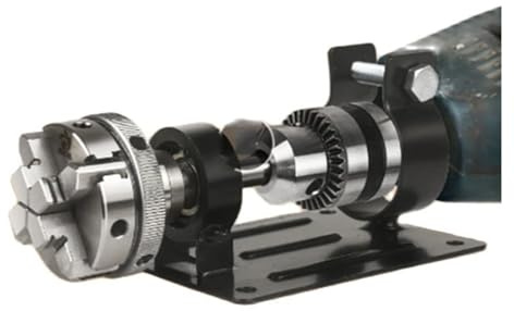 Mandrino for tornio Mandrino for tornio a 3/4 griffe Autocentrante Mandrino for tornio fai-da-te Legno 50mm 65mm 80mm Mini Mandrino Pinza for tornio Accessorio per la lavorazione del legno(80mm 4jaw)