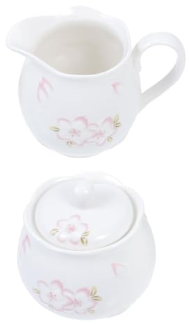 TOYANDONA Set de Pots Céramique Blancs avec Couvercles Sucrier et Pot à Lait Embossés Récipients de Stockage pour Café Thé et Boissons pour Maison et Bureau