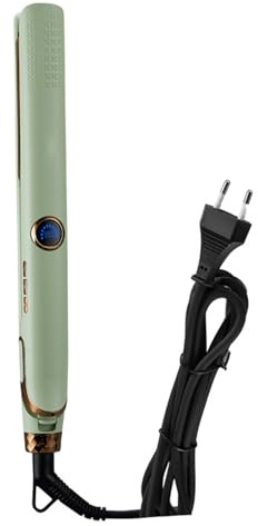 Yulokdwi Fer À Lisser Pour Cheveux Courts | avec Affichage LCD 10 Niveaux Outil de Coiffure Électrique Céramique - Lisseur de Cheveux de Voyage - Pour Quotidien Maison Voyage Vacances Été Fêtes