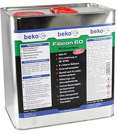 beko Fibcon 60 PU-Faserleim 6 kg Blechkanister 260 100 602