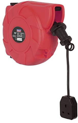 Sealey Crm101 Cable Reel System Retractable 10Mtr 1 X 230V Socket