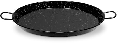 Vaello La Valenciana Enamelled Steel Induction Paella Pan, 38 Cm