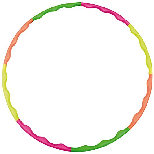 HUDORA Fitness Sports Hoop - Hula Hoop Reifen - Einfach zusammensteckbar & in 2 Größen verwendbar - Bunt - Einheitsgröße - 76391