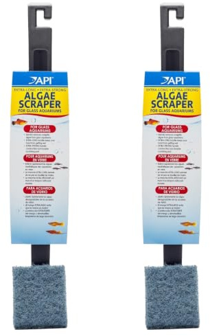 API (2 Pack) Doc Wellfish's Extra Long Strong Algae Scraper Glass Aquariums